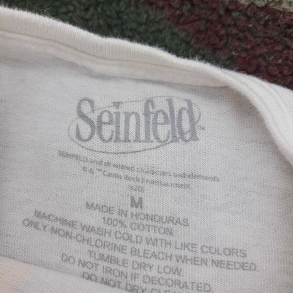 Seinfeld TV Cast T-shirt White Jerry Elaine Kramer George - Picture 3 of 5